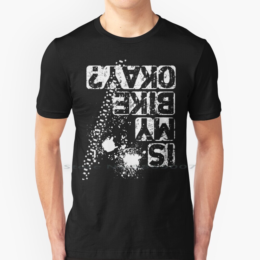 Mountain Biking Shirts - Is My Bike Ok ?-White Design
