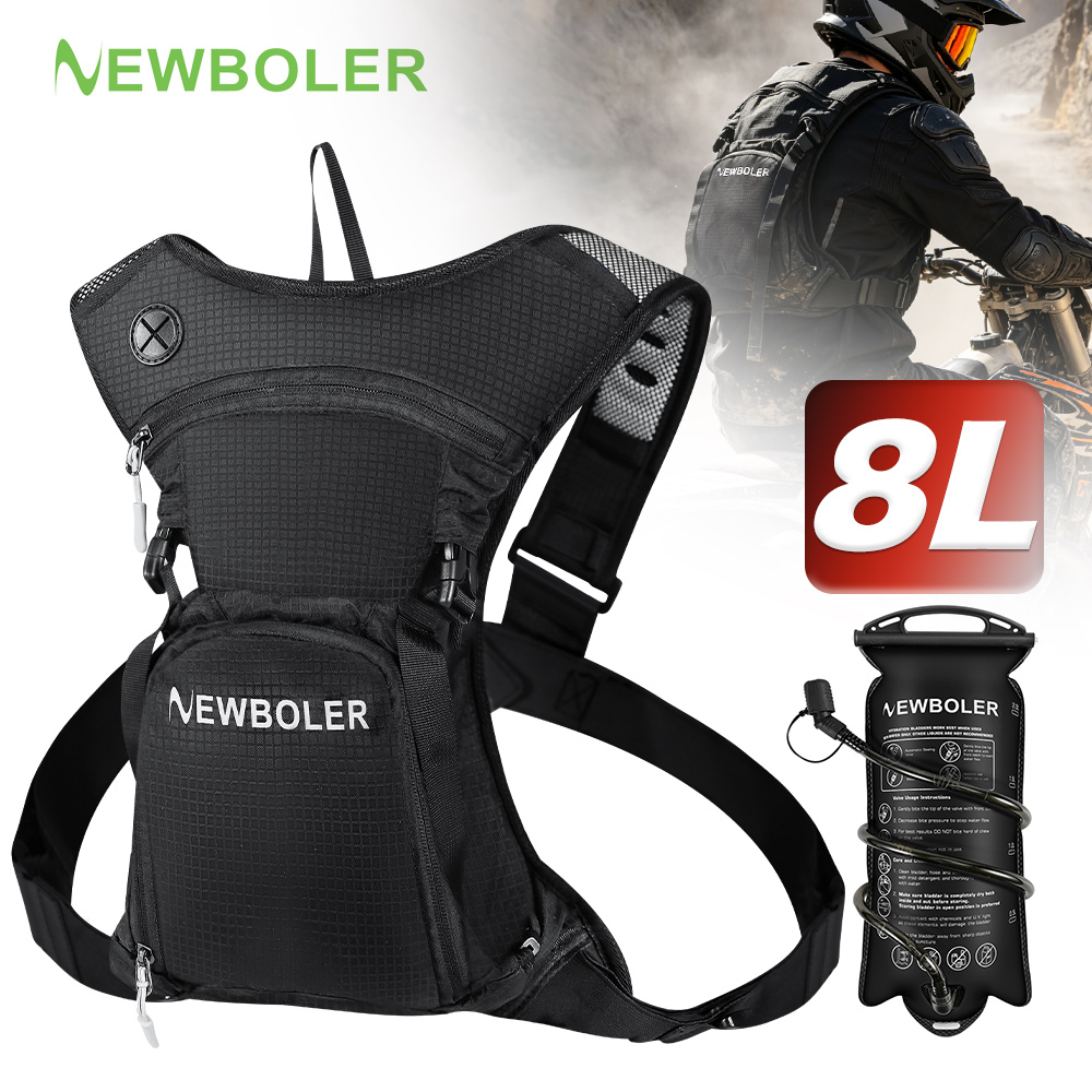 Mountain Biking Hydration Pack - NEWBOLER 8L Motorcycle Cycling Hydration Pack