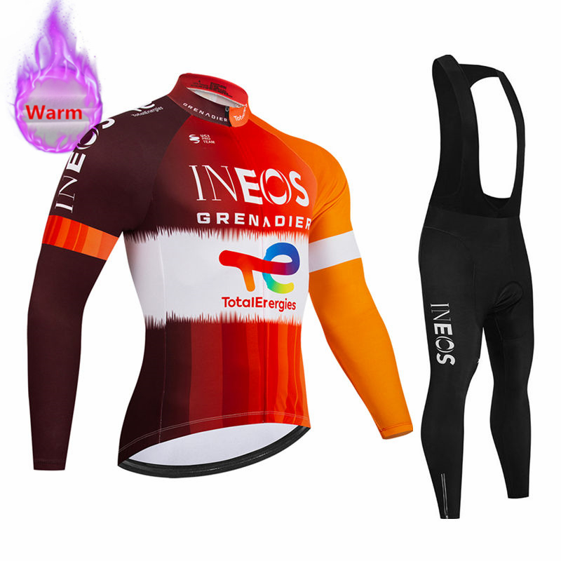 Mountain Biking Clothes - Ineos Team Winter Long Sleeve Thermal