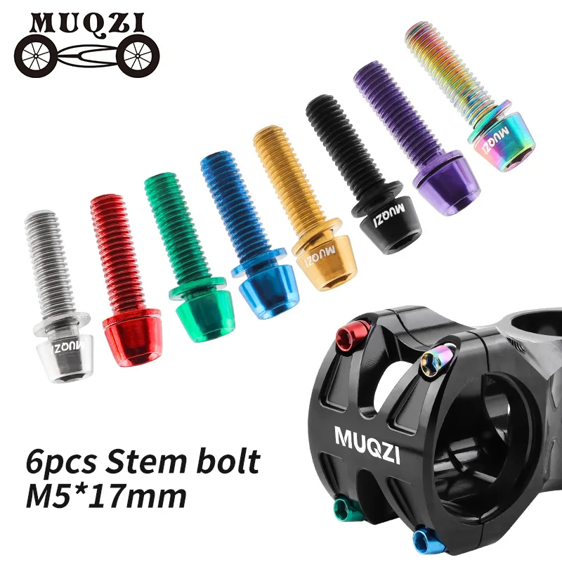 MUQZI 6pcs Stem Bolts M5x17mm  - Handlebar Riser Stem 评论和价格