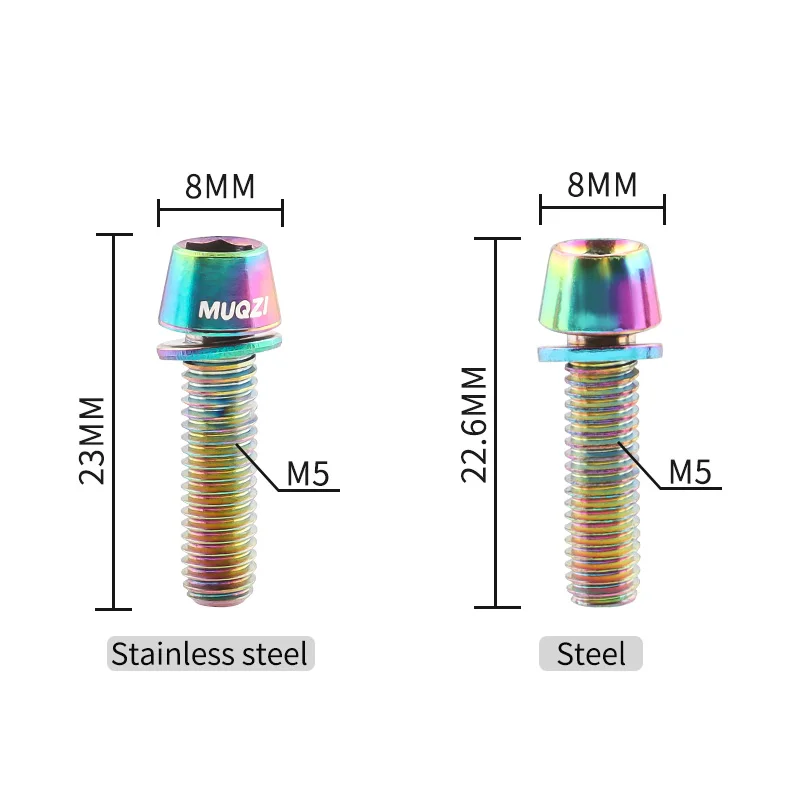 MUQZI 6pcs Stem Bolts M5x17mm  - Handlebar Riser Stem 评论和价格