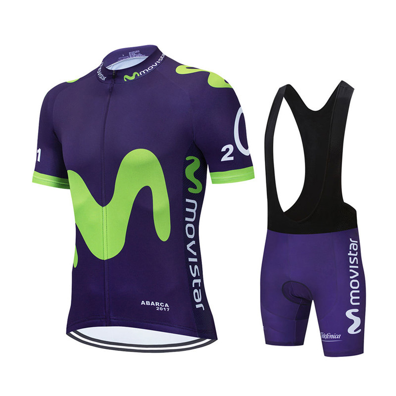 New Summer Movistar Team Cycli - Mountain Biking Clothes 评论和价格