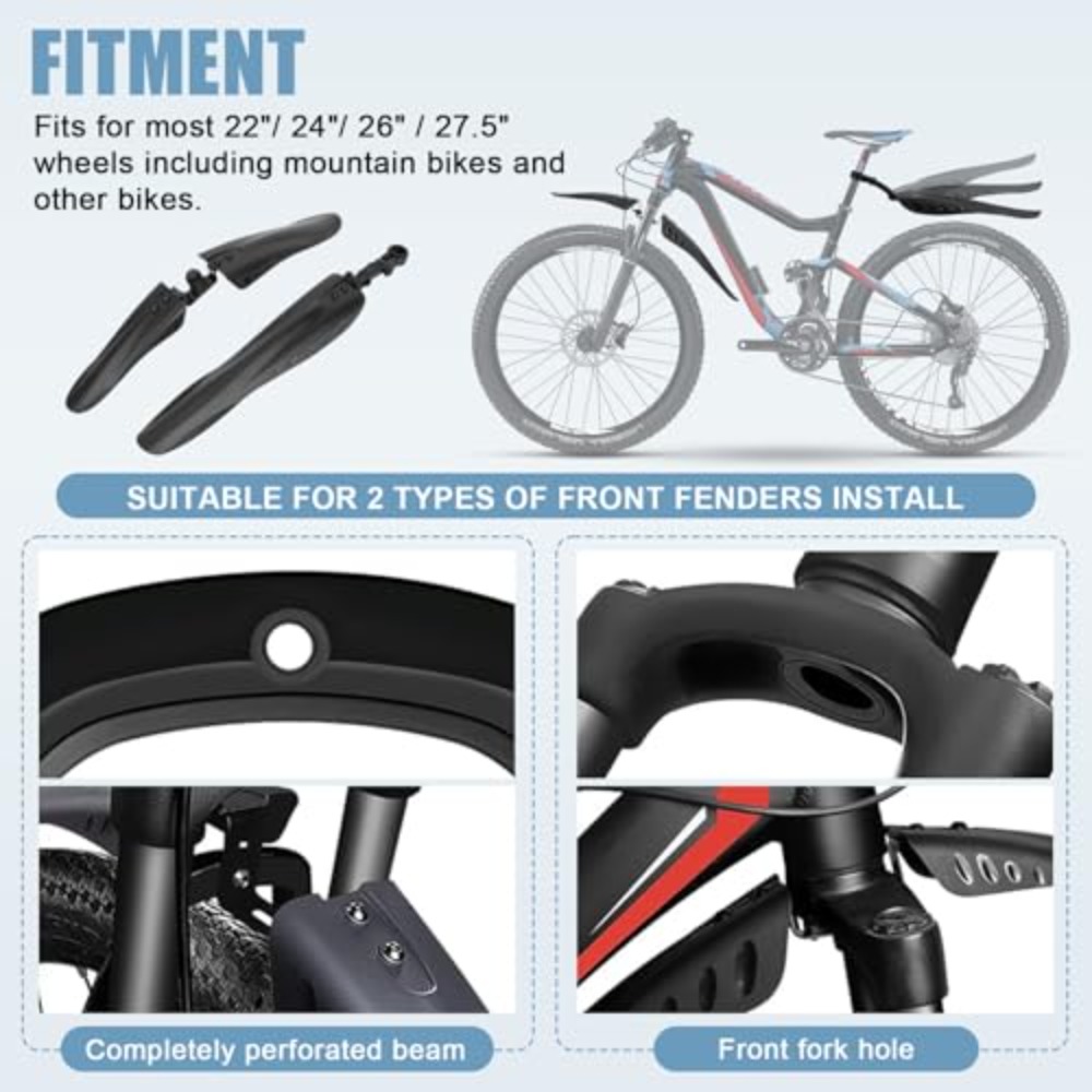 Bike Mud Guard Set Front & Rea - Mountain Biking Stuff 评论和价格