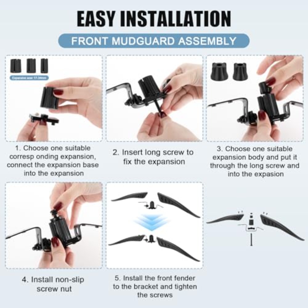 Bike Mud Guard Set Front & Rea - Mountain Biking Stuff 评论和价格
